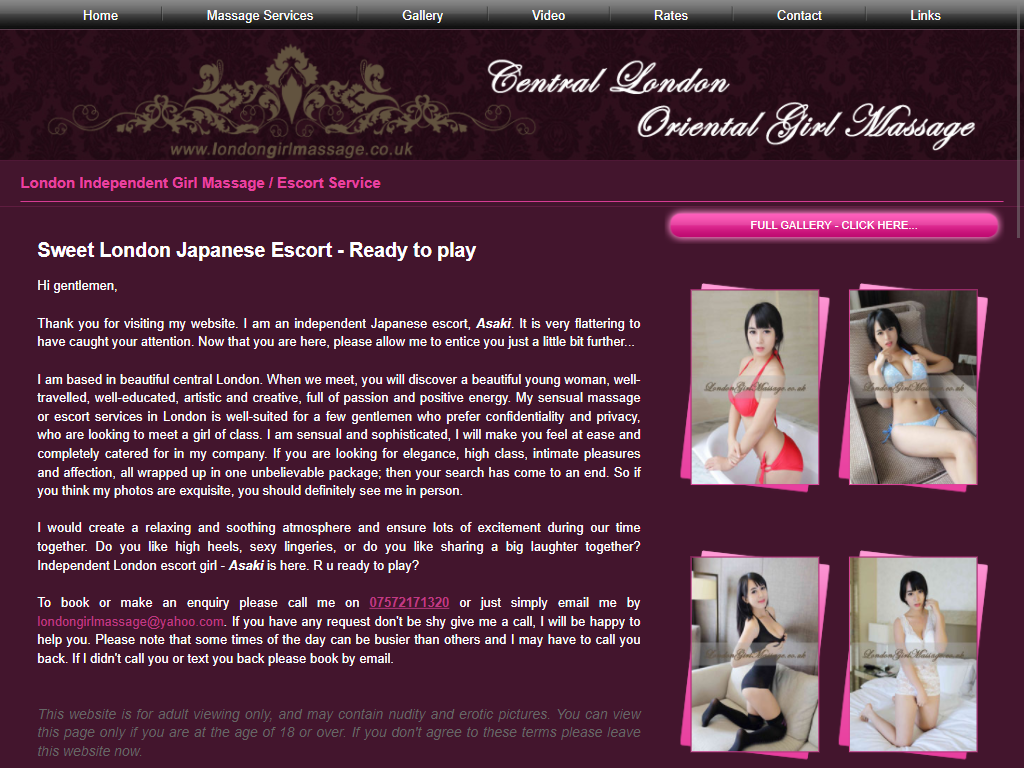 girl massage